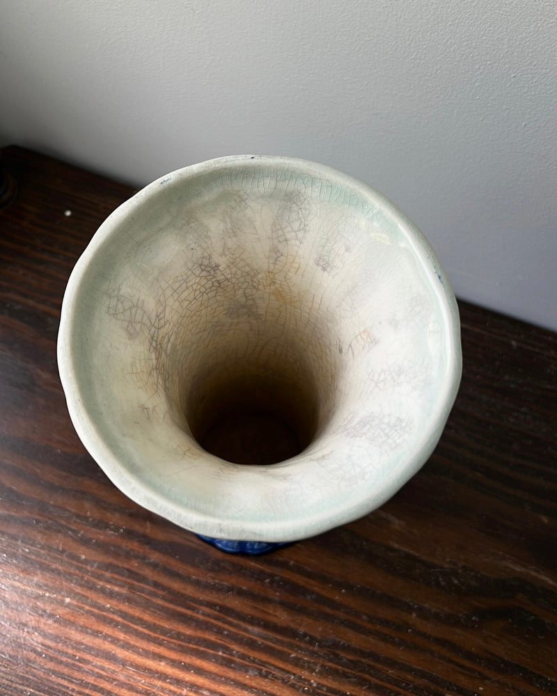 Antique Delfts Blue & White Vase
