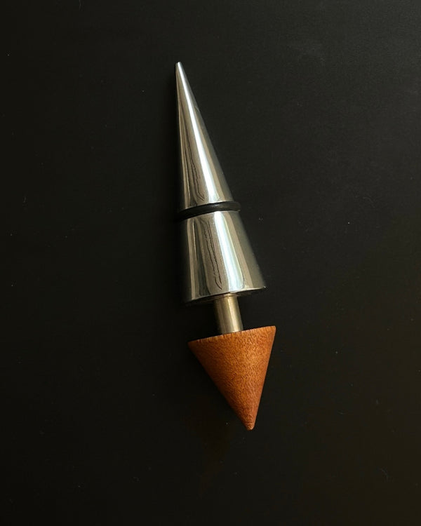 Metal and Wood Bottle Stopper