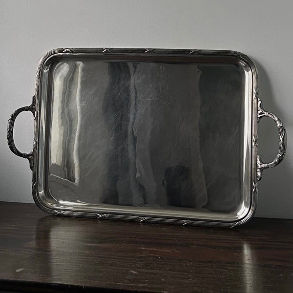 Large Silver Plated Serving Tray