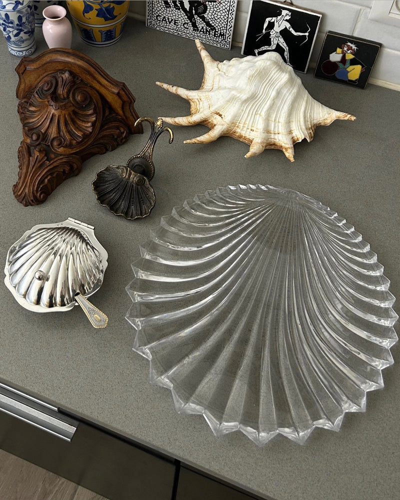 Large Villeroy & Boch Crystal Shell Platter