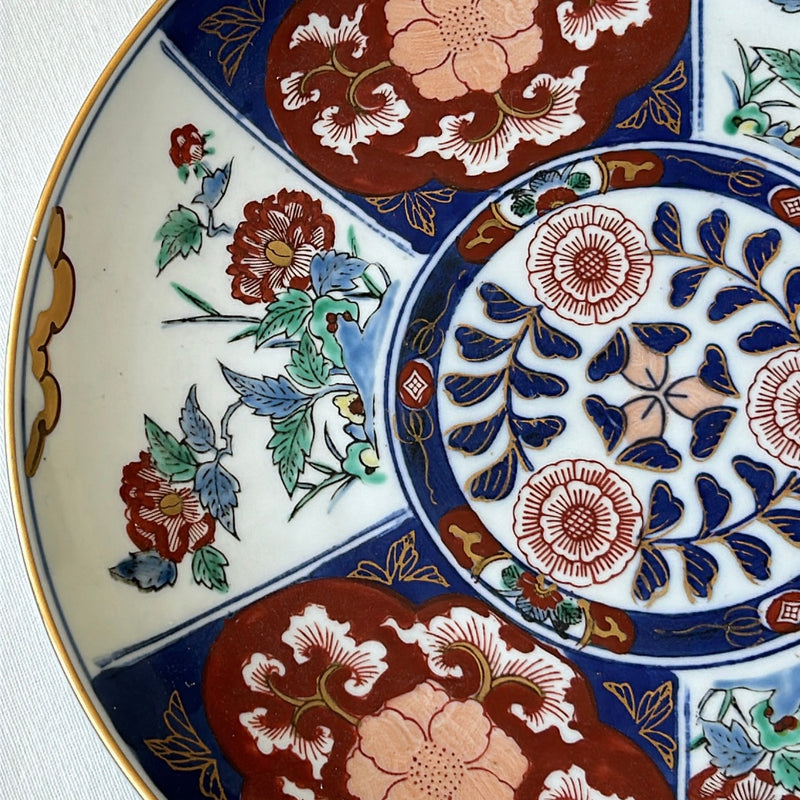 Rare Hand Painted Imari Big Decorative Plate