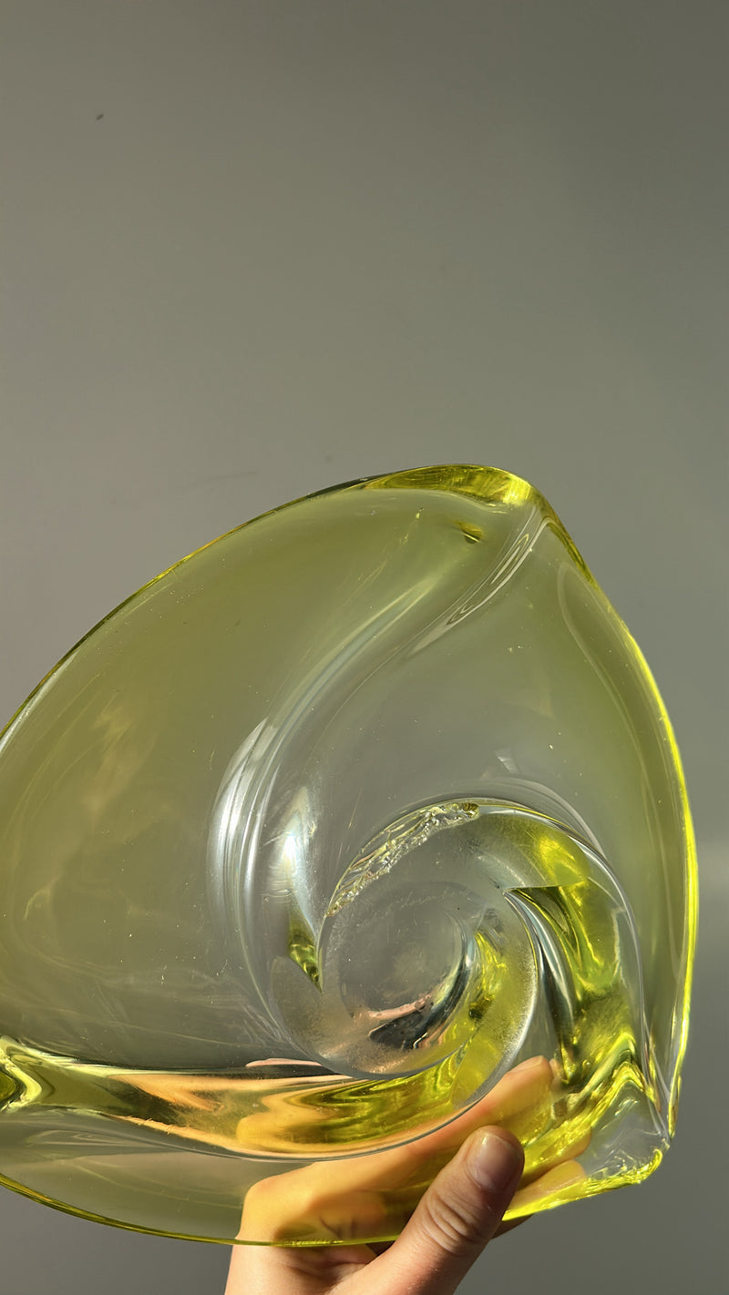 Val Saint Lambert Large Crystal Bowl