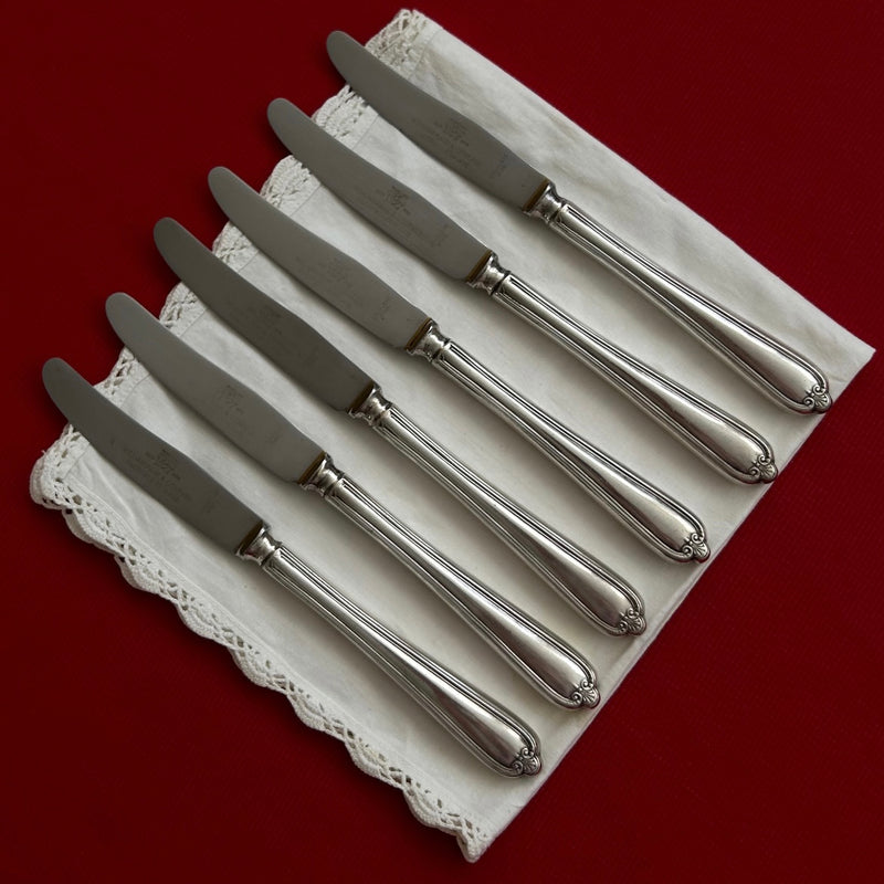 Antique "Sheffield" Set Of Dessert Knives