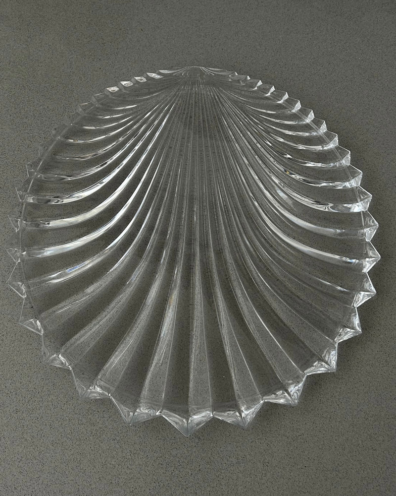 Large Villeroy & Boch Crystal Shell Platter