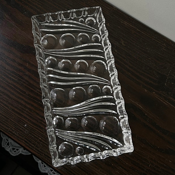 Art Deco Crystal Tray