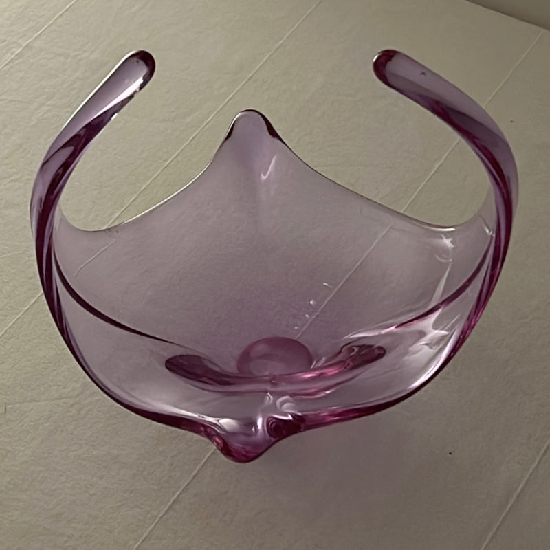 Murano Glass Purple Centerpiece