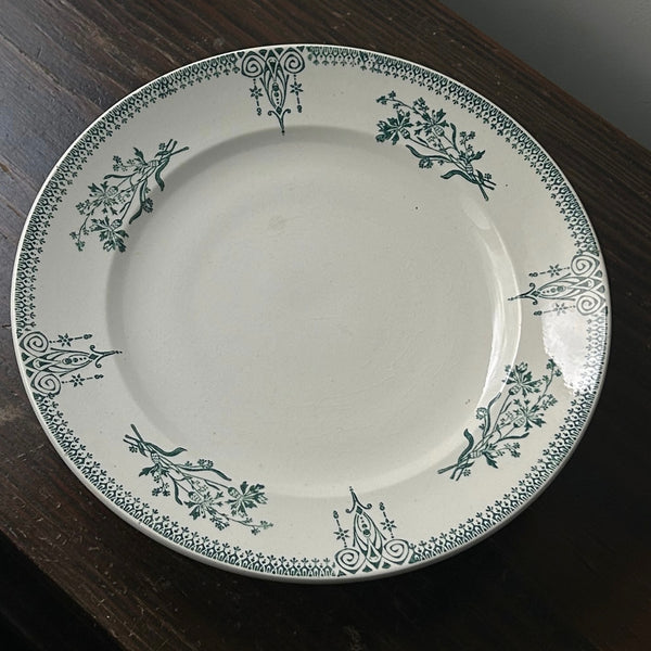 Antique Sarreguemines Pedestal Plate