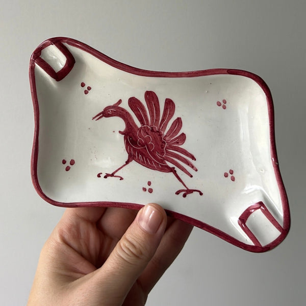 Hand Painted Porcelain Ashtray