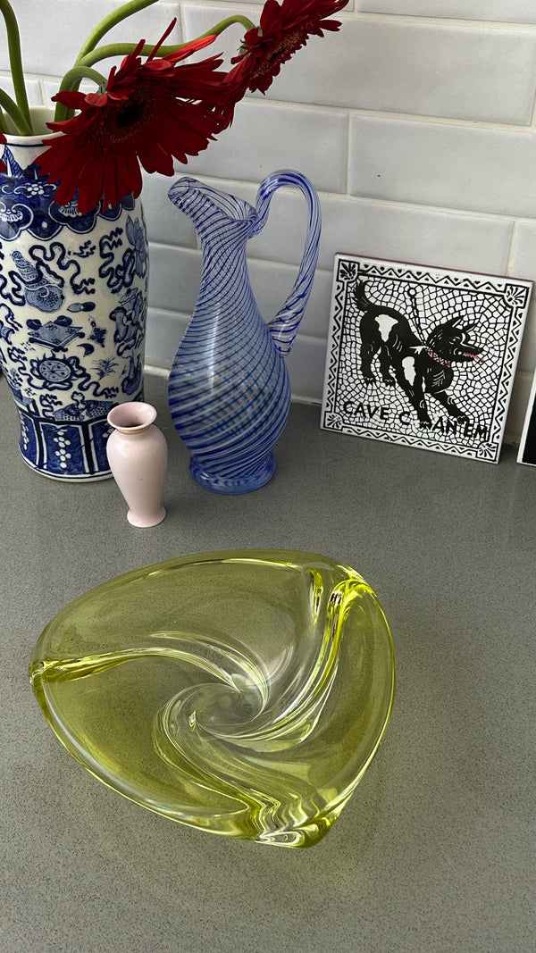 Val Saint Lambert Large Crystal Bowl