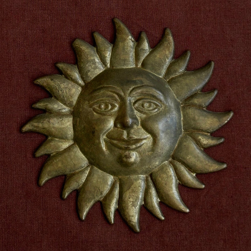 Brass Sun Wall Plaque