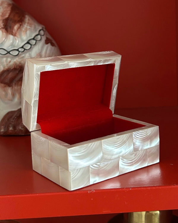 Mother of Pearl Inlaid Jewelry Box