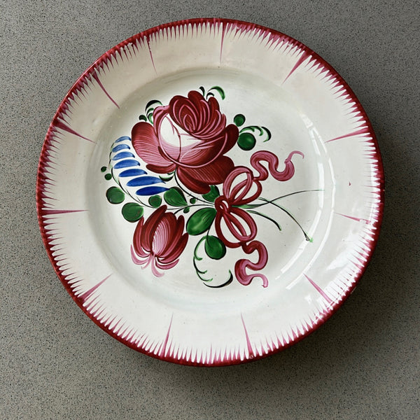 Antique Hand Painted French Plate