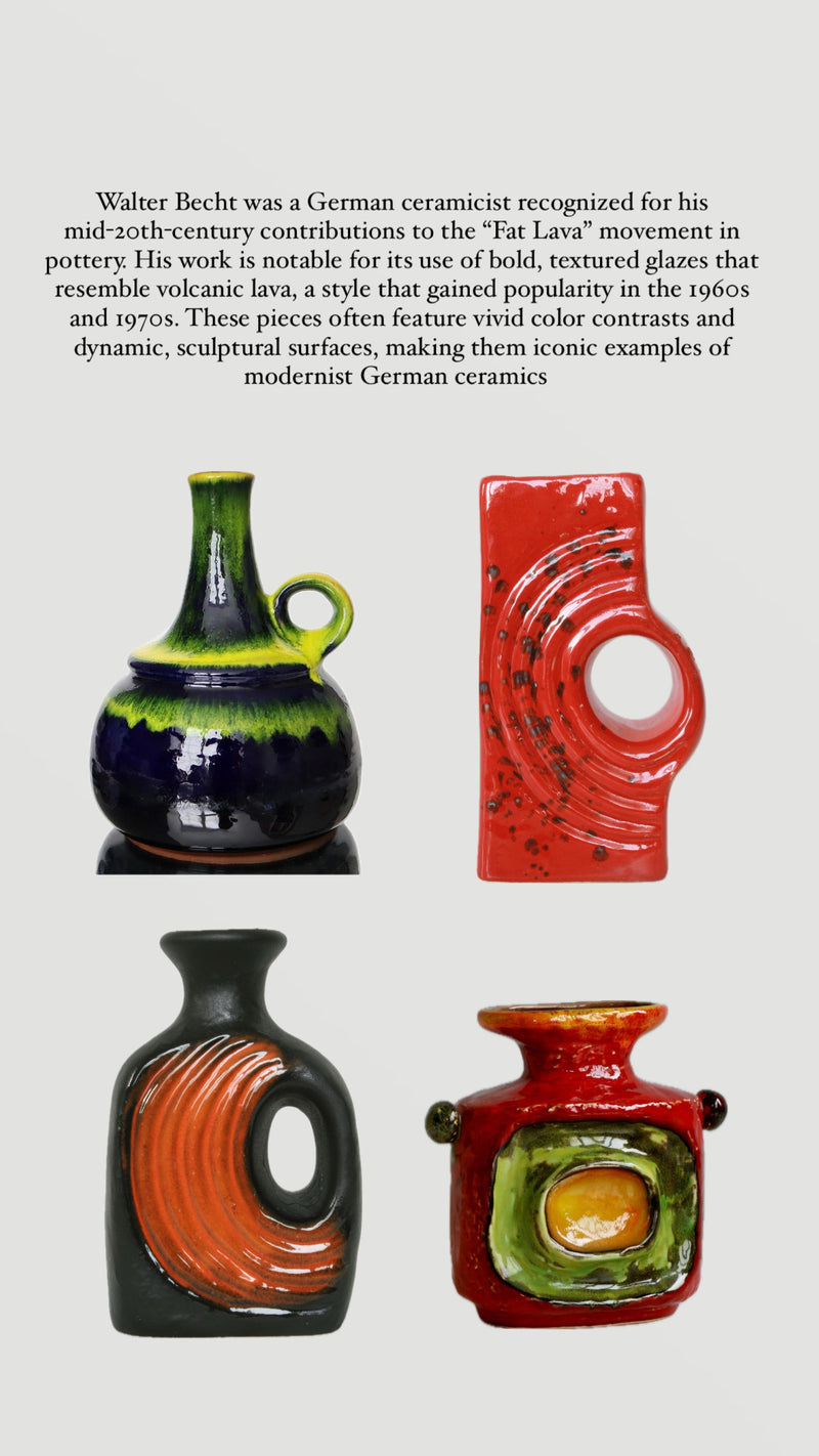 Walter Becht “Fat Lava” Vase