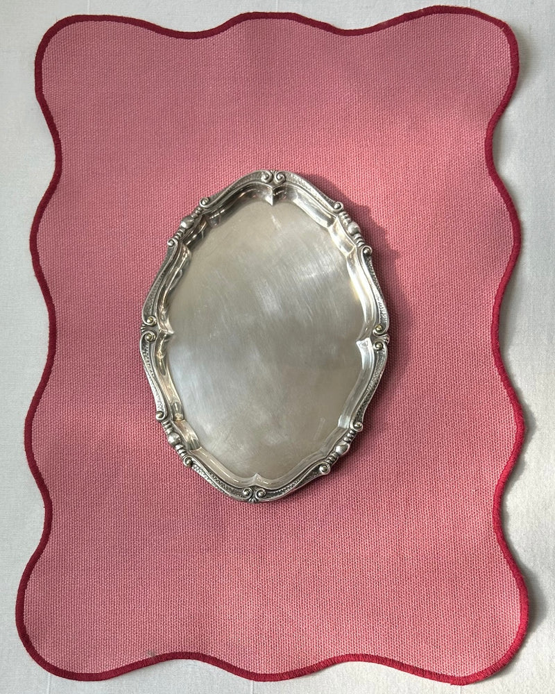 Silver Plated Ornate Tray (S)