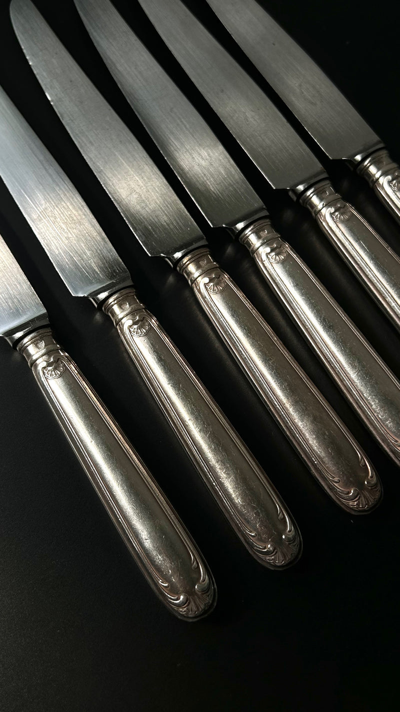 Set of Silver Plated Knives (6)