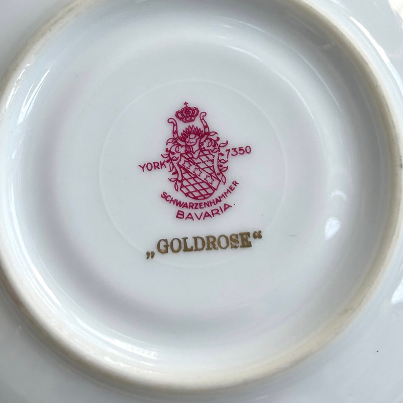 “GOLDROSE” Porcelain Cup & Saucer