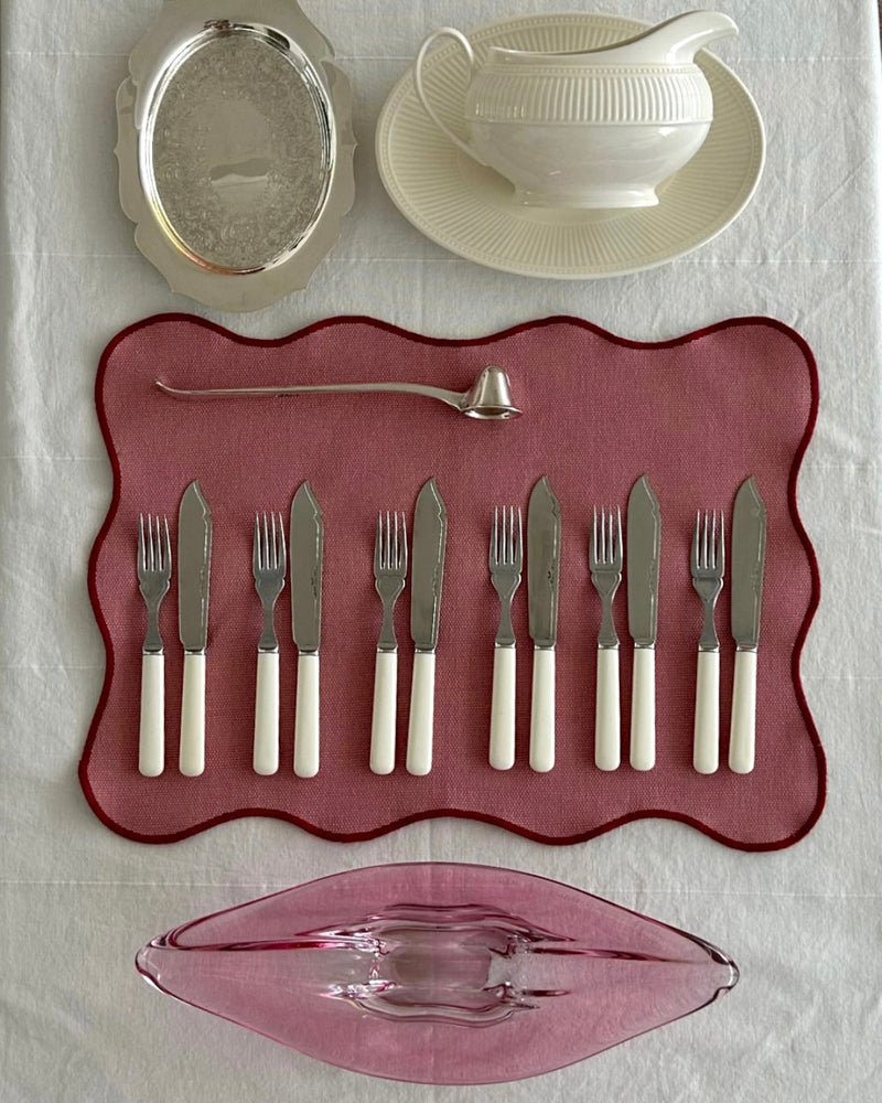 Val Saint Lambert Pink Glass Centerpiece
