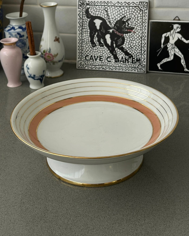 Limoges Porcelain Pedestal Bowl