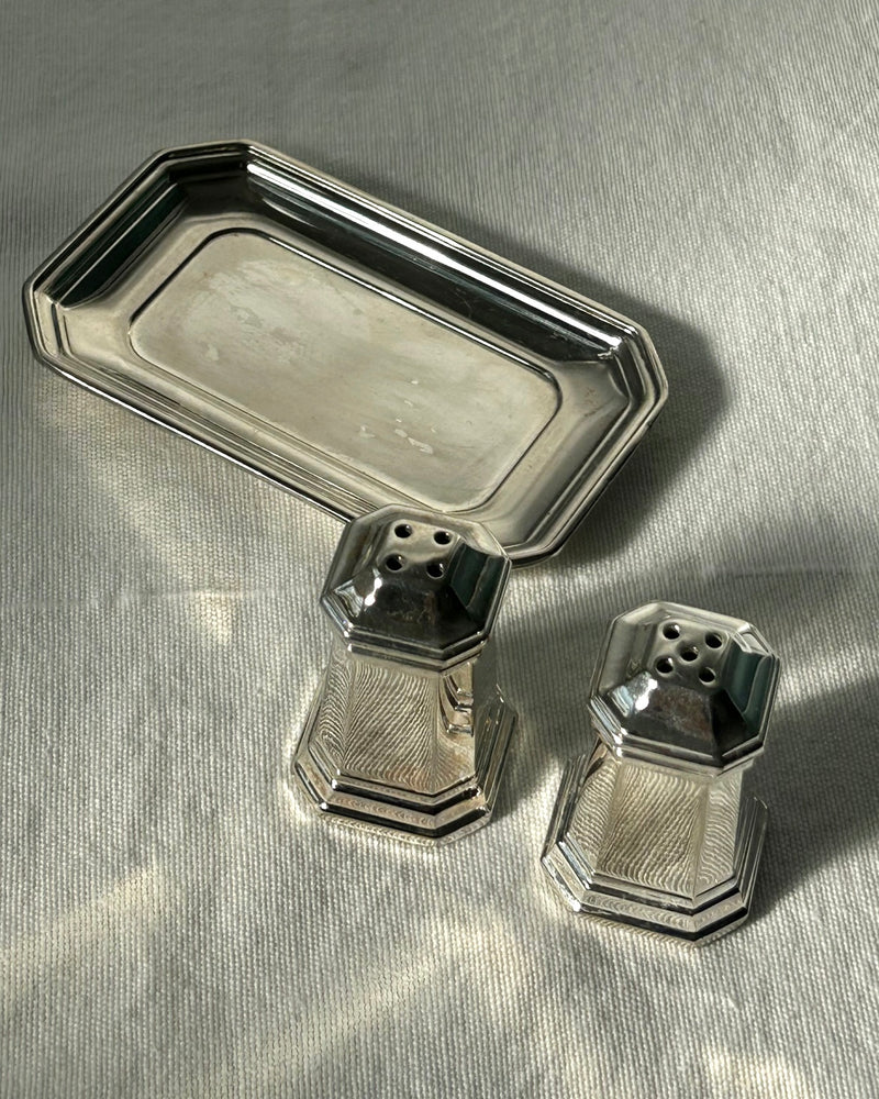 Silver Plated Salt & Pepper Set (S)