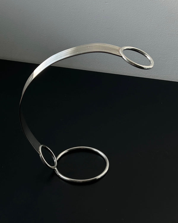 Modernist Silver Plated Wine Bottle Holder