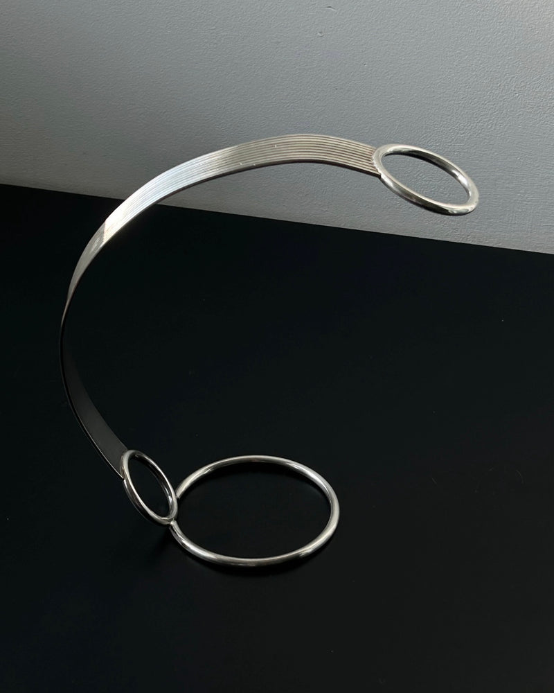 Modernist Silver Plated Wine Bottle Holder