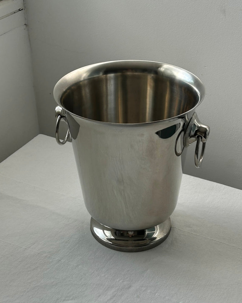 Stainless Steel Champagne / Wine Cooler with Ring Handles (M)