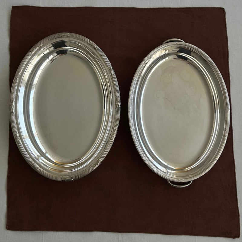 Antique Silver Plated Serving Dish