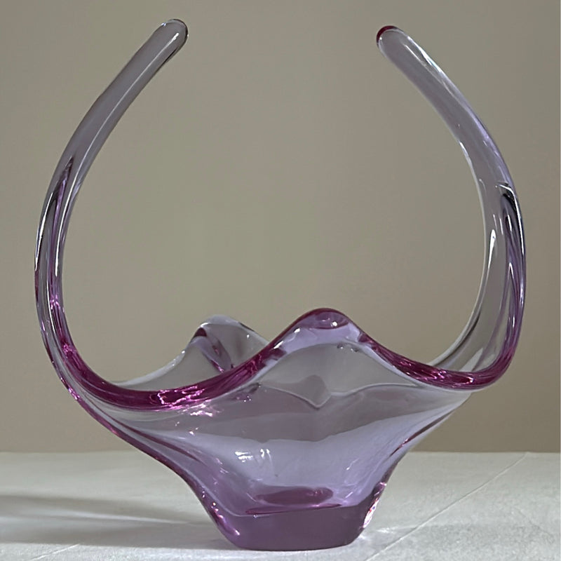 Murano Glass Purple Centerpiece