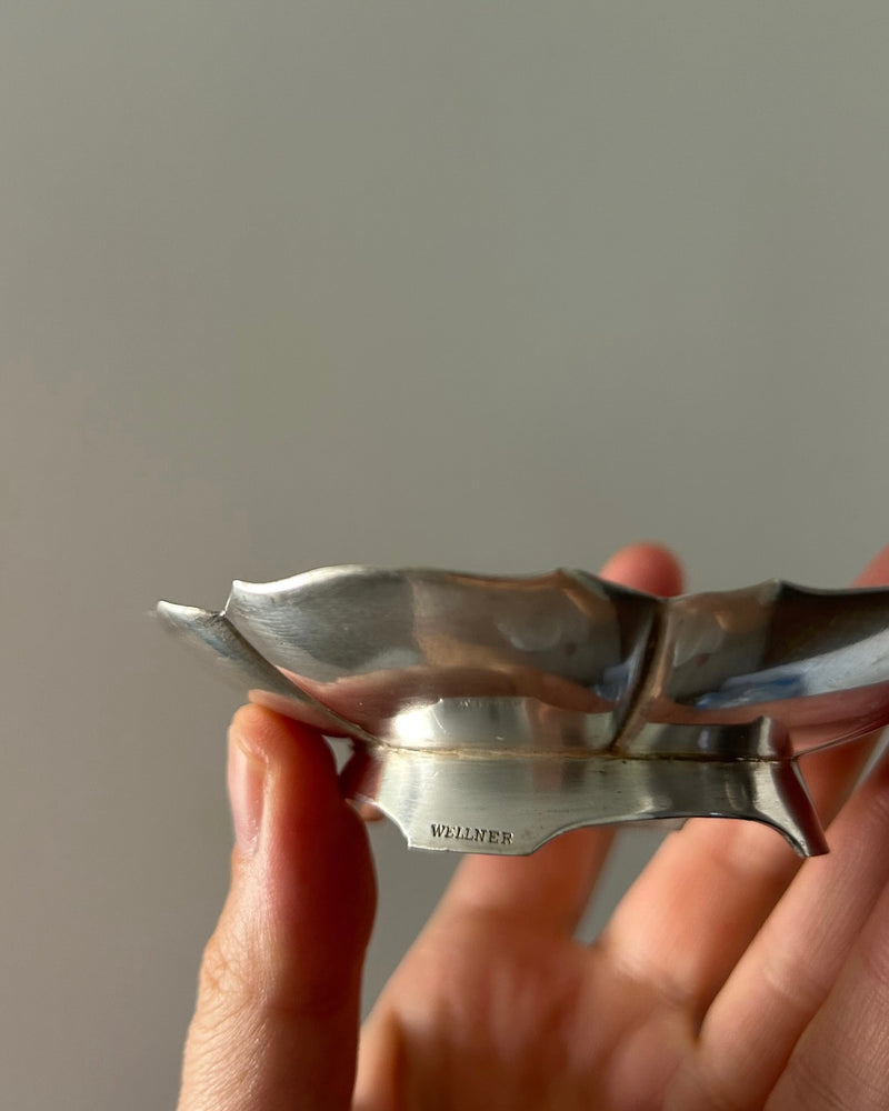 Antique Wellner Silver Plated Flower Tea Strainer