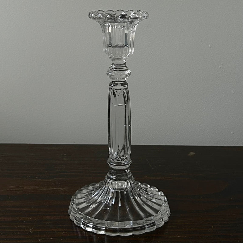 Val Saint Lambert Glass Candleholder