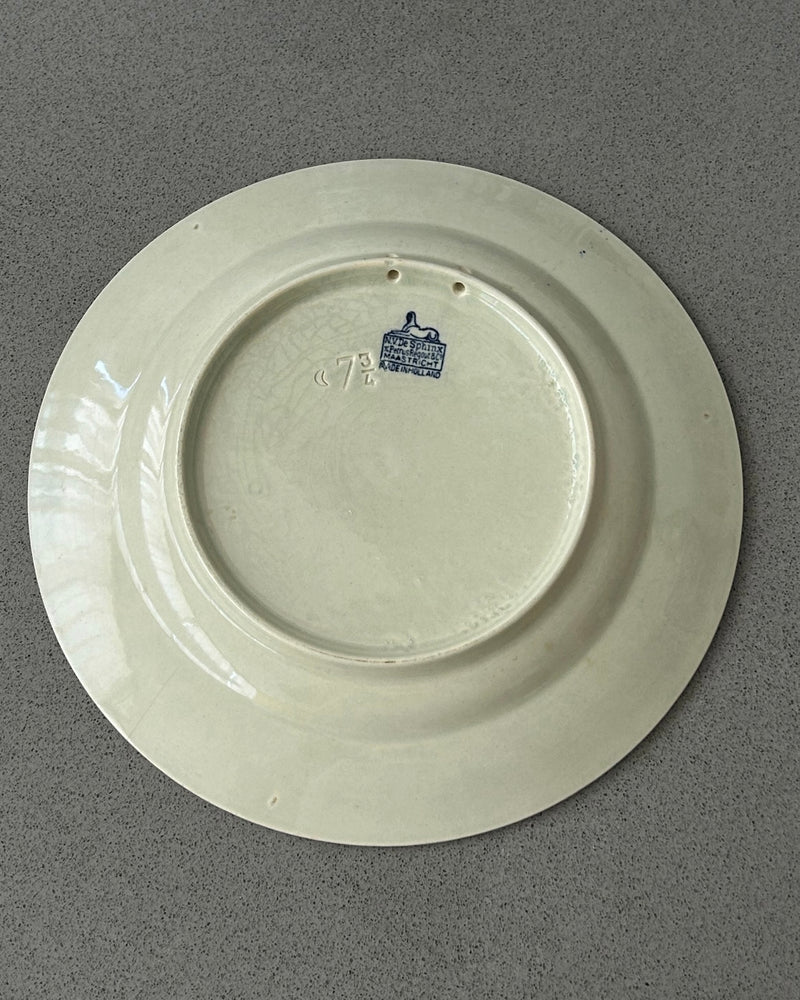 Rare Decorative Plate by Petrus  Regout, Holand