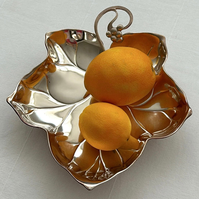 Big Silver Plated Footed Dish