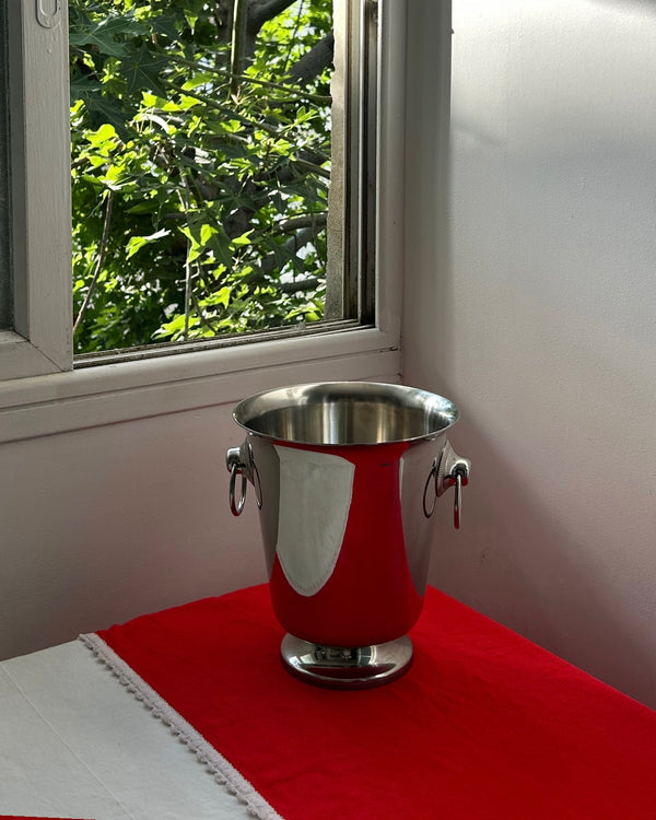 Stainless Steel Champagne / Wine Cooler with Ring Handles (M)