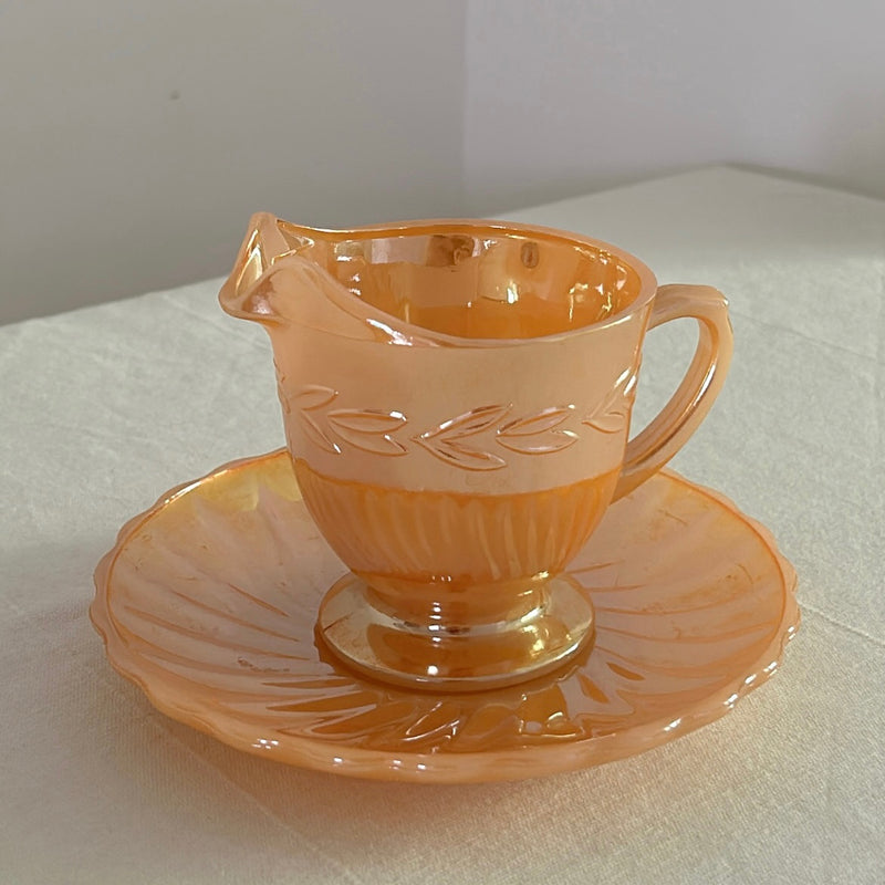 Anchor Hocking Milk Jug+Sugar Cup