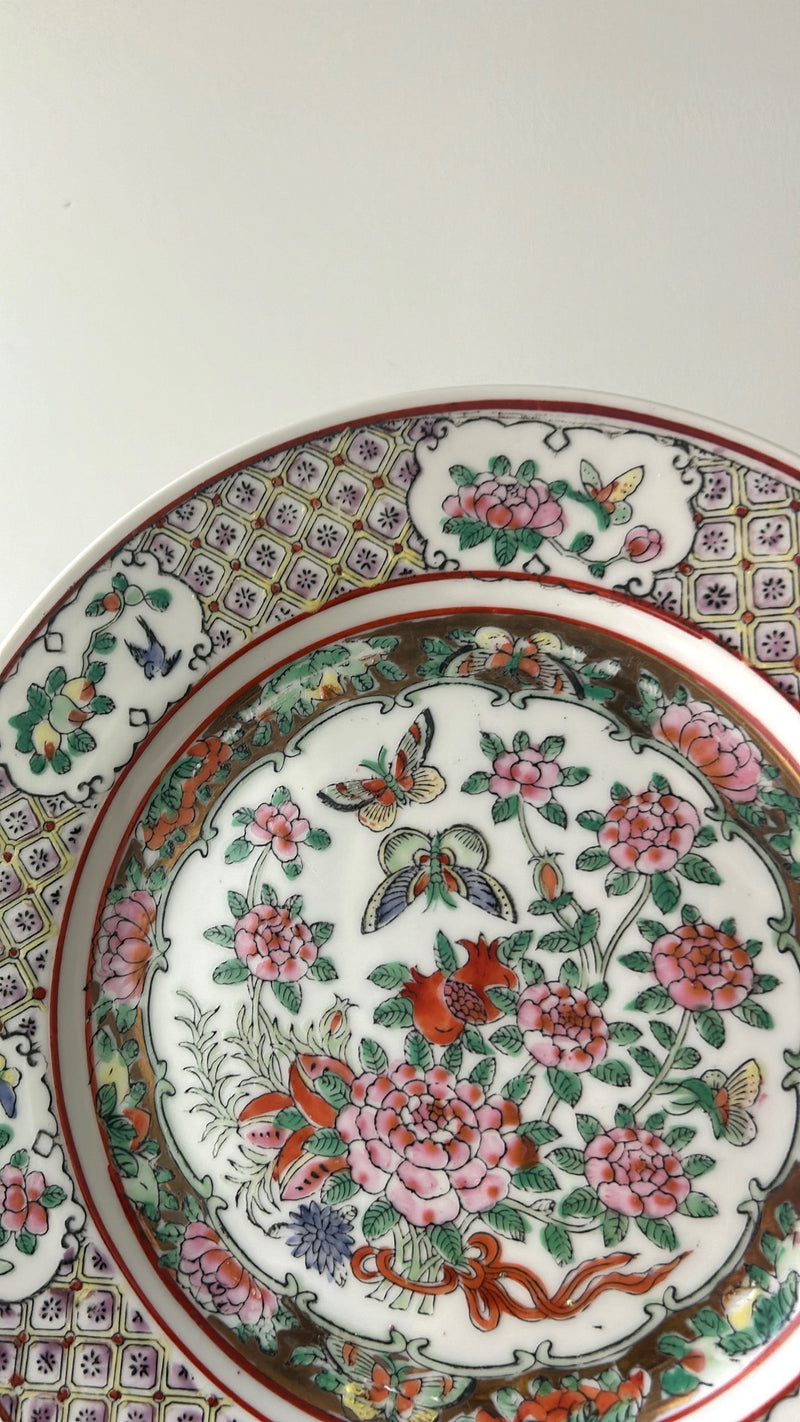 Large Hand Painted Chinese Porcelain Plate