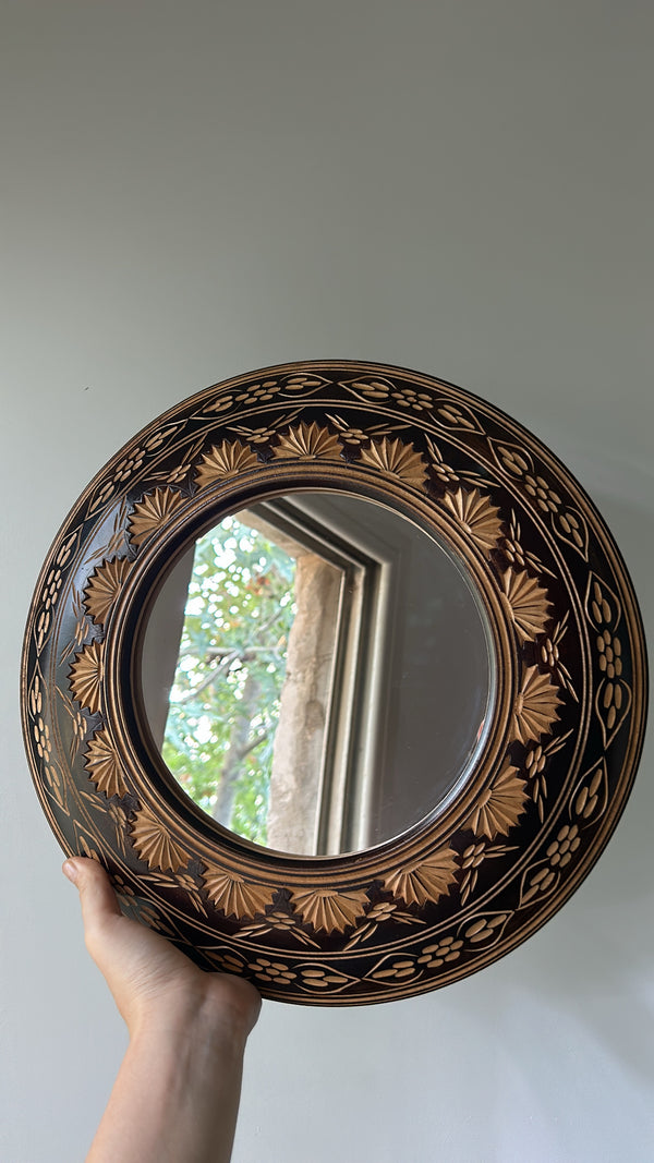 Hand Carved Wall Mirror