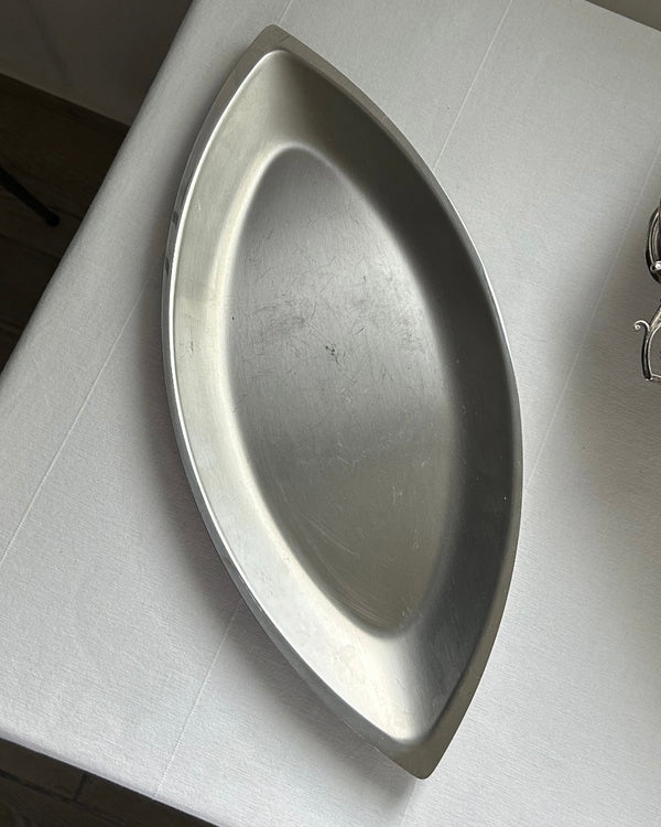 Pair of Stainless Steel Trays (L)