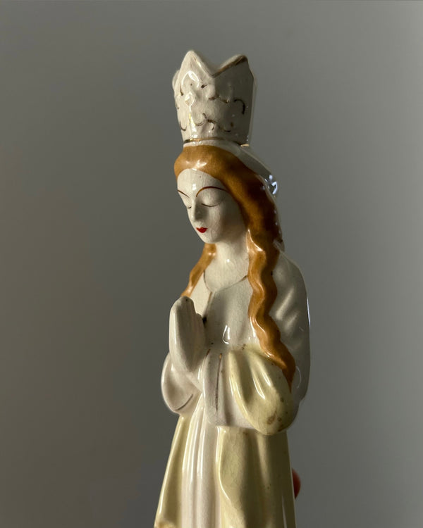 Ceramic Madonna Figurine