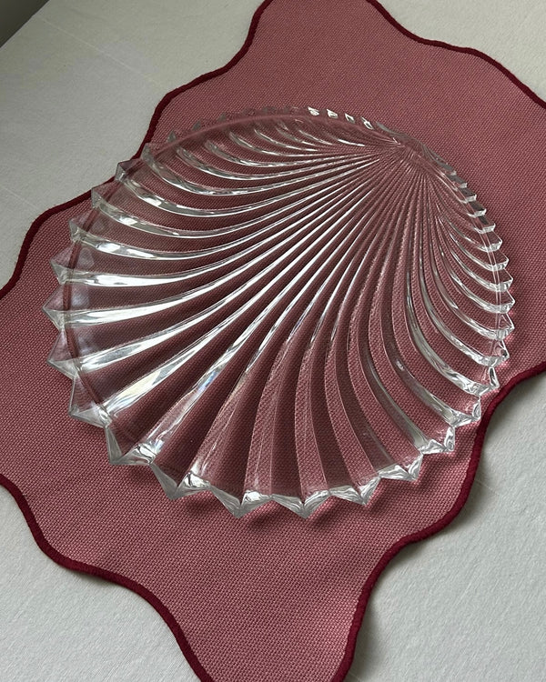 Large Villeroy & Boch Crystal Shell Platter