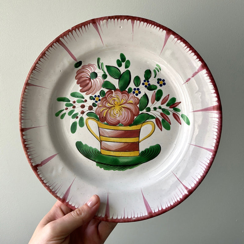 Antique Hand Painted French Plate