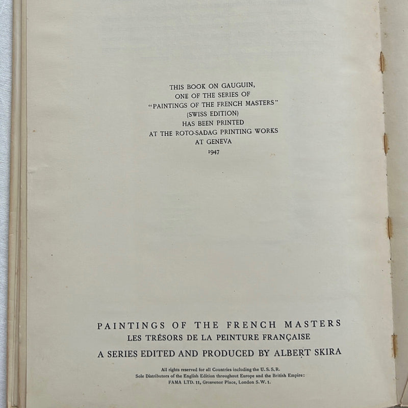 Gauguin Paintings Of The French Masters, 1947