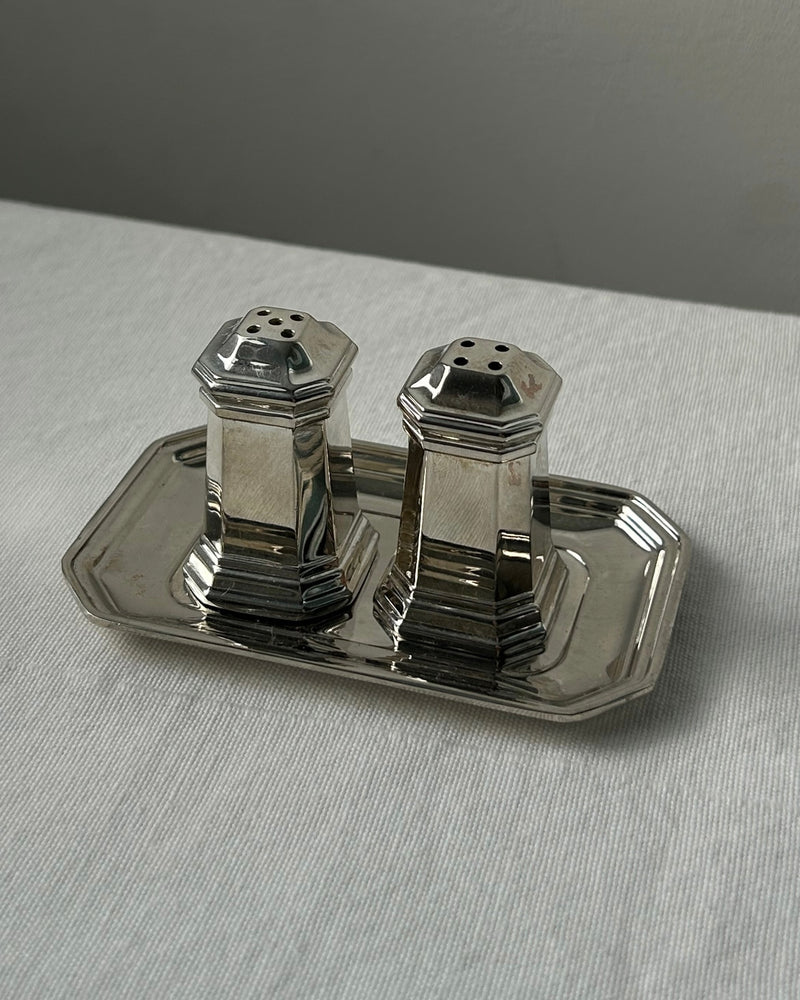 Silver Plated Salt & Pepper Set (S)