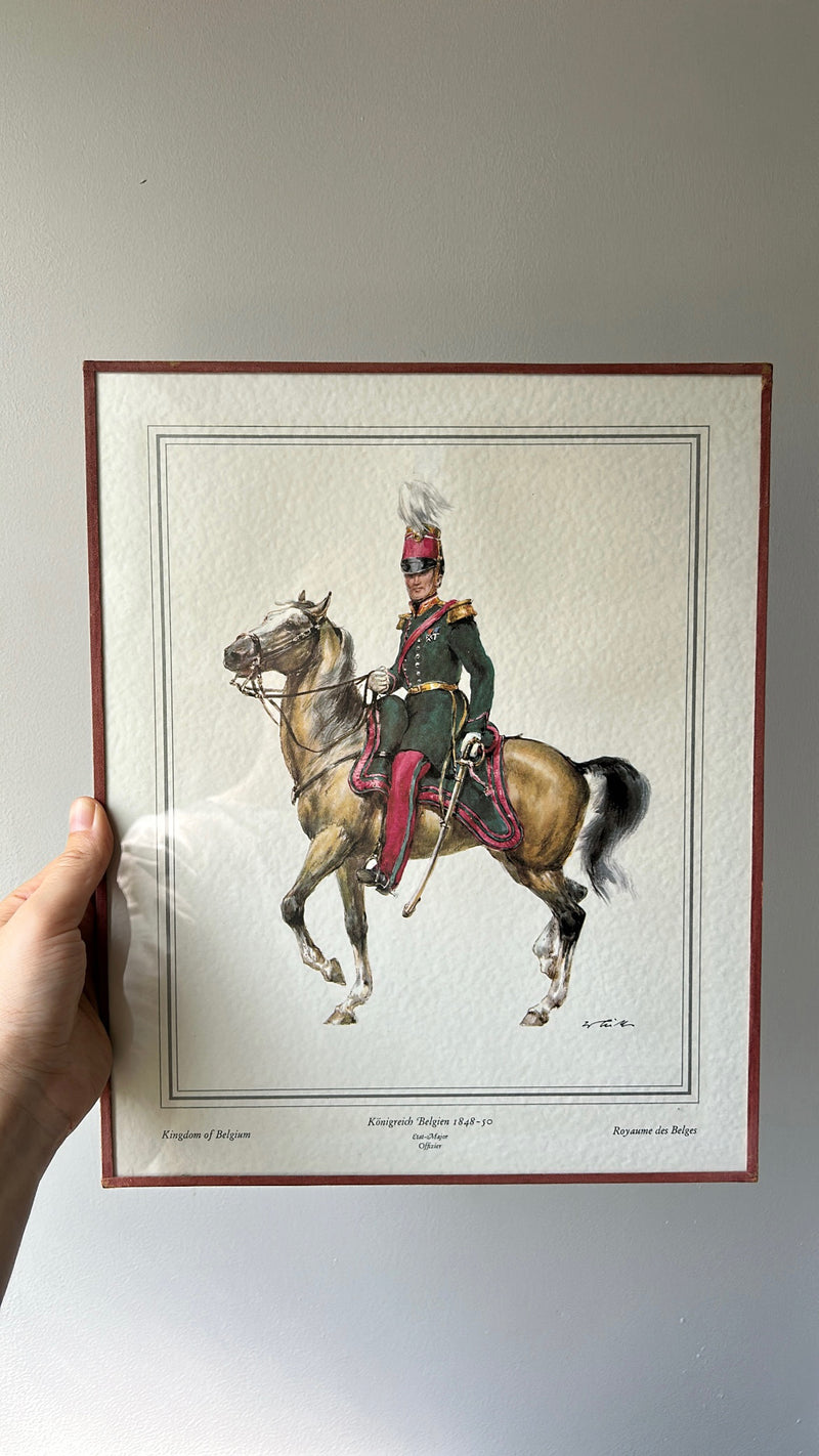 Framed Print Belgian Staff  Officer