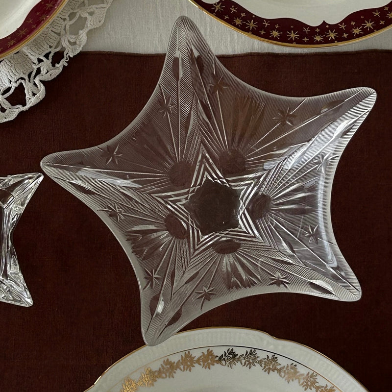 Star Shaped Crystal  Bowl