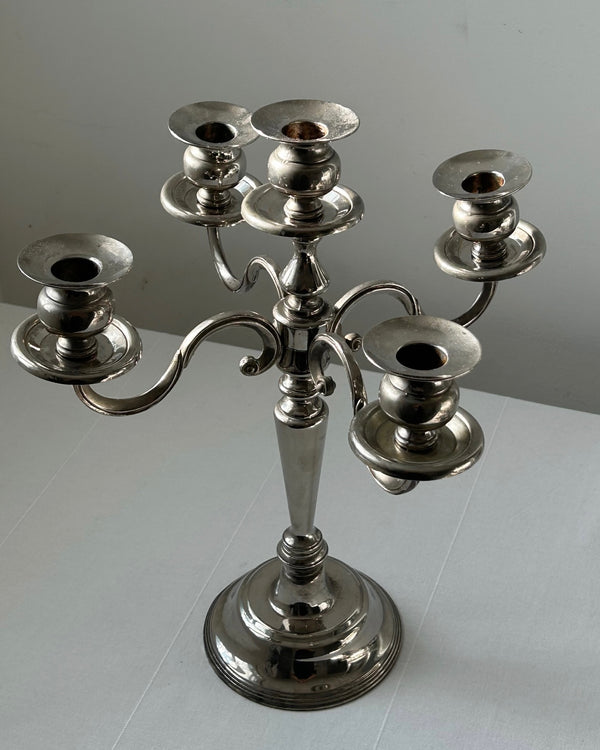 Silver Plated Candelabra (L)