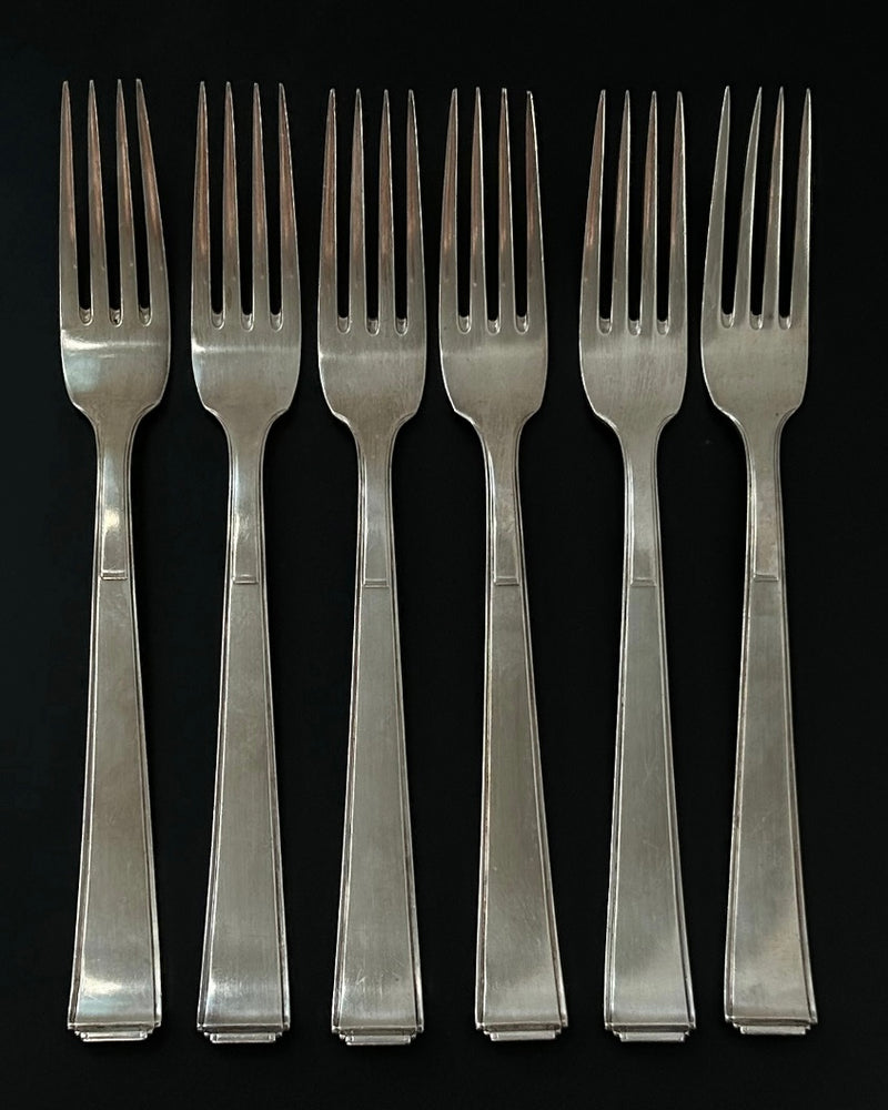 Art Deco Silver Plated Forks (6)