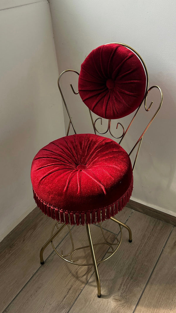1950s Hollywood Regency Vanity Chair