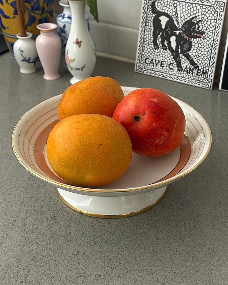 Limoges Porcelain Pedestal Bowl