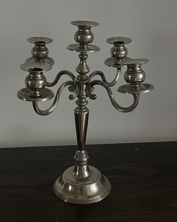 Silver Plated Candelabra (L)