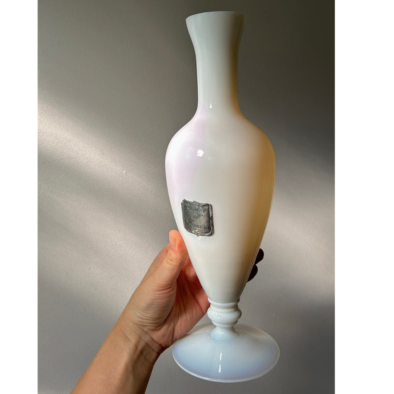 Big Opaline Glass Vase